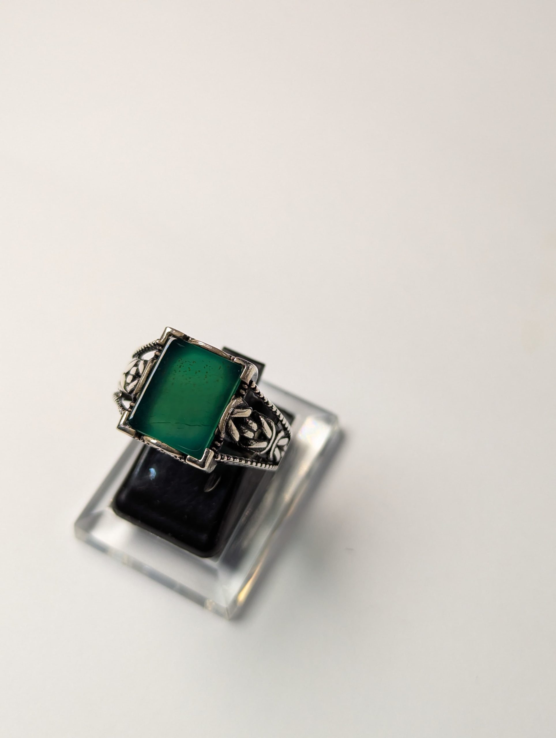 King's Emerald Silver Ring King's Emerald Silver Ring