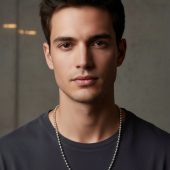 Zarqash Urban Bead 925 Sterling Silver Men’s Chain