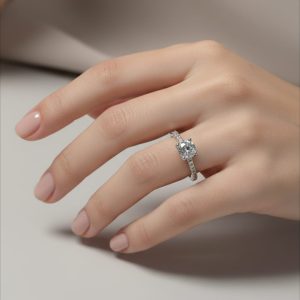 925 Sterling Silver Solitaire Ring