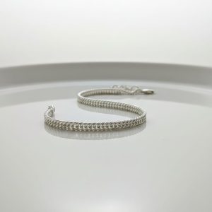 Zarqash Elite Flat Cuban 925 Silver Men’s Bracelet